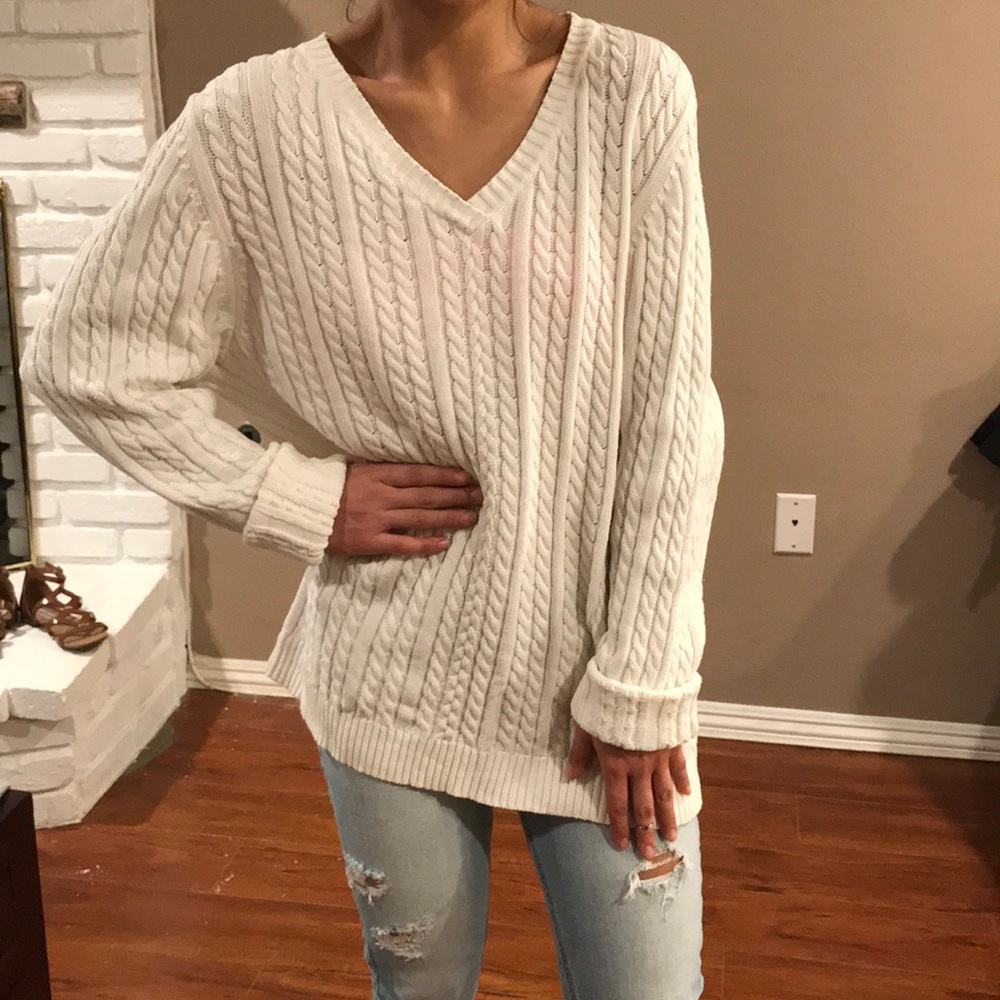 Oversized knit sweater